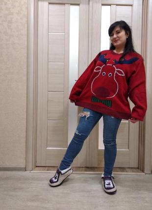 Новорічний светр з оленем
