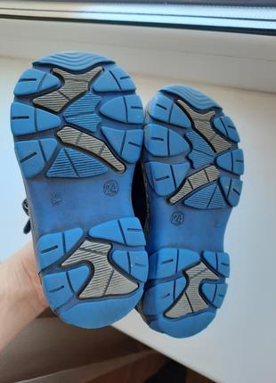 Стильні зимові шкіряні чобітки для хлопчика, 24р7 фото