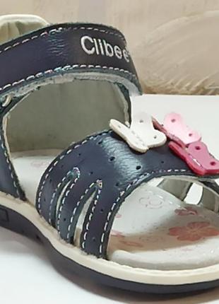 Ортопедические кожаные босоножки сандали летняя обувь для девочки 149 clibee клиби р.209 фото