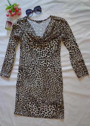 Платье (леопардовый принт)1 фото