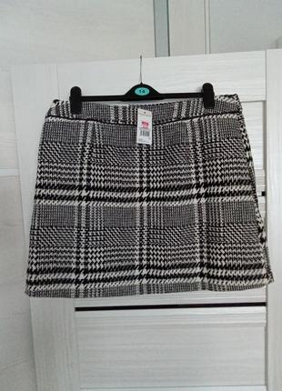 Брендовая тёплая драповая юбка р.16-18.4 фото