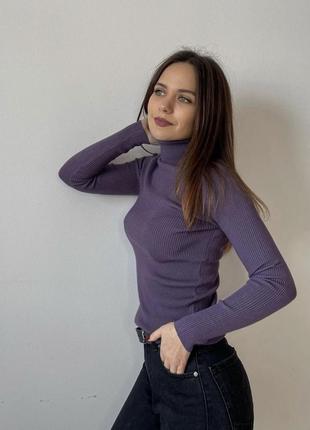 Гольф рубчик водолазка кофта свитер светер джемпер пуловер2 фото
