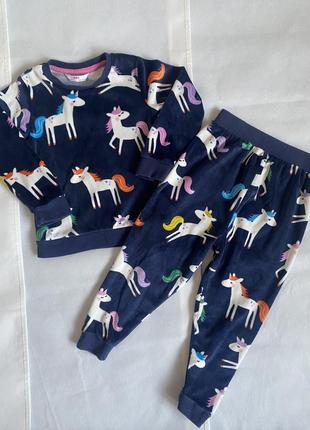 Піжама домашній-костюм m&s на дівчинку 2-3рокі