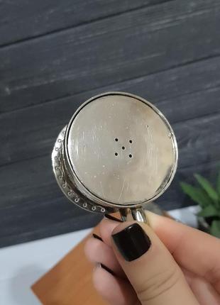 Винтажный набор из металла , перечница и солонка, англия