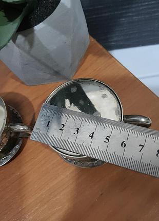 Винтажный набор из металла , перечница и солонка, англия