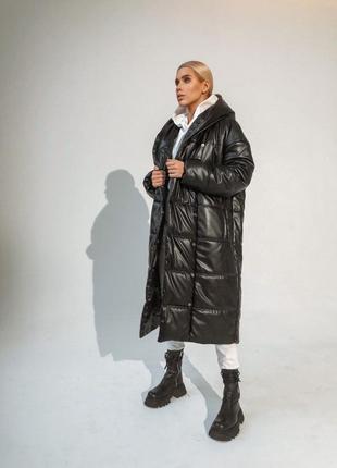 Зима!! куртка пальто с капюшоном кожа с поясом длинное теплое кэмел коричневая шоколад черная бежевая песочная молоко сирень оливка лаванда4 фото