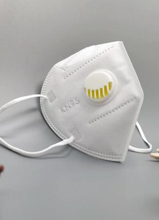 Защитный респиратор ффп2 (кн95) маска с клапаном kn95 6-ть слоёв маскимальная защита ffp2 - ffp3 / n95. купить9 фото