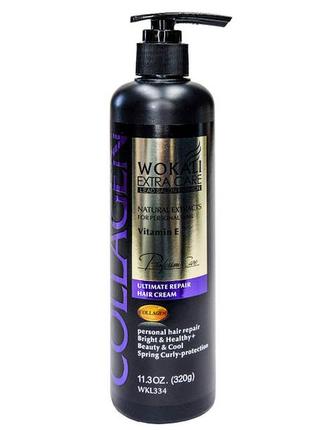 Крем для волосся wokali collagen ultimate hair repair cream wkl334 320 г