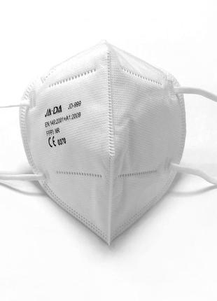 Защитная маска на лицо ffp3 / n99 / kn95 / 7 слоёв защита ффп3 респиратор jiada ffp3 в вакуумной упаковке.5 фото