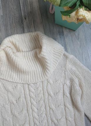 Красивый теплый женский свитер р.44/46 кофта джемпер пуловер гольф4 фото