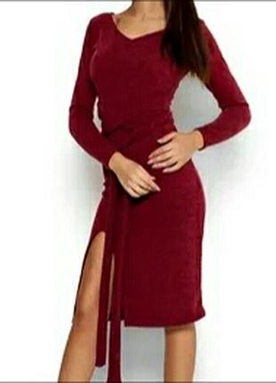 Шикарное миди платье трикотаж