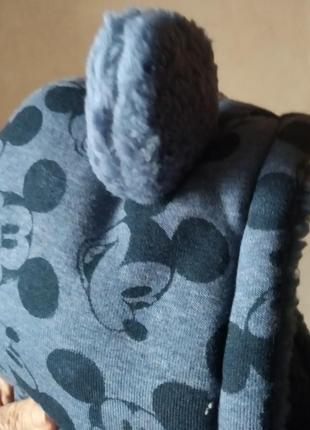 Теплый новый жилет на меховой подкладке с капюшоном из ушки бренда george disney u9-12 eur 74-8010 фото