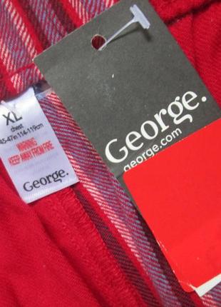 Суперовые байковые домашние штаны батал в клетку george 🍁🌺🍁7 фото