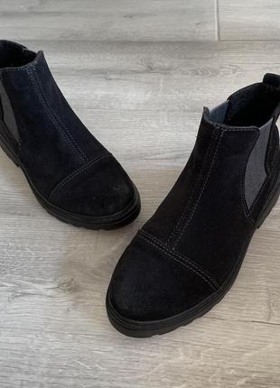 Ботинки деми braska 36 р-23 см синие