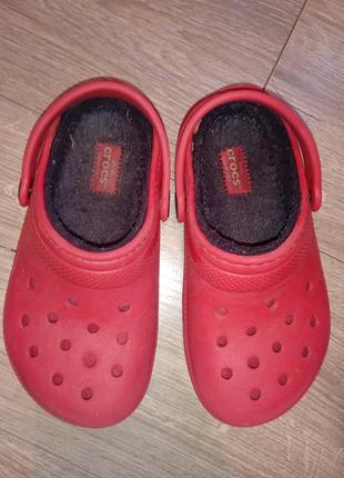 Крокси дитячі теплі crocs c11 - 18см3 фото