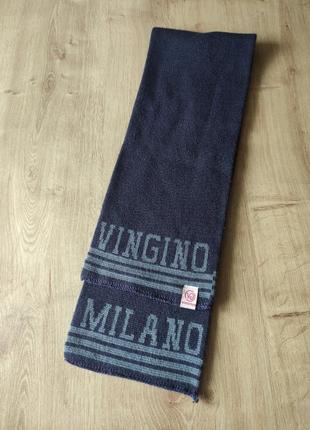 Фирменный шерстяной шарф milano vingino, италия