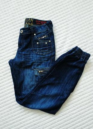 Жіночі джинси джогери з накладними кишенями parisian denim1 фото