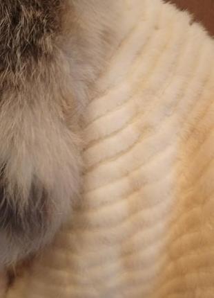 Необыкновенная шубка стриженой норки редкого,натурального окраса.nafa mink.7 фото