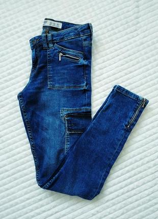 Жіночі джинси карго скінні denim1 фото