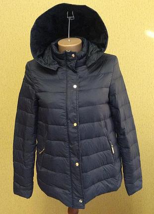 Куртка пуховик zara оригинал размер s,90% пуха 10% пера