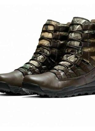 💯 оригінал. чоловічі тактичні ботинки nike sfb gen 2 8" realtree gt (gore-tex)1 фото