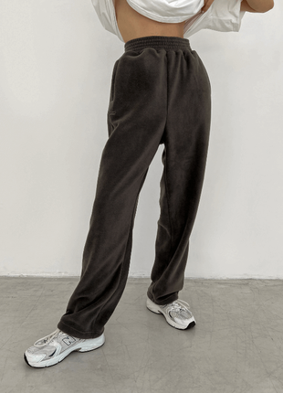 Штани-джогери на затяжках флісові, графітові джогеры спортивные штаны брюки2 фото
