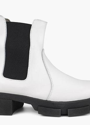 Челсі жіночі демісезонні білі натуральна шкіра україна libero - розмір 39 (25 см)