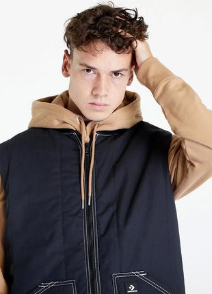 Куртка-жилетка vest converse reversible padded utility vest black5 фото