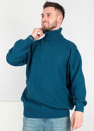 Мужской теплый свитер гольф водолазка