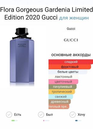 Flora gorgeous gardenia limited edition 2020 gucci для женщин