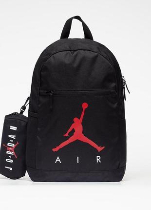 Рюкзак школьный backpack jordan air school backpack with pencil case black