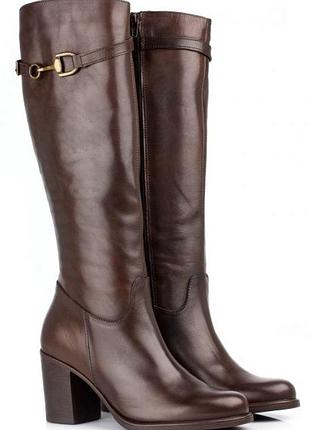 Шкіряні демісезонні чоботи braska