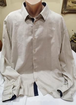 Рубашка мужская livergy лен1 фото