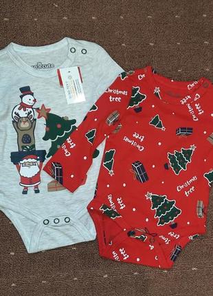 Бодики новогодние от 0-3 месяцев (62 см)