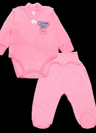 Комплект одежды gabbi (кофта штаны) детский для девочки кт-19-25-1 мила розовый р.56 (11763)