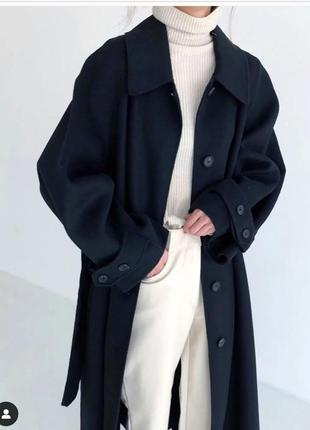 Кашемировок пальто в стиле cos,max mara