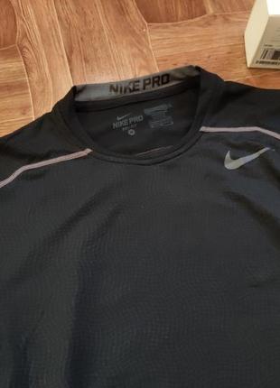 Футболка компрессионная рашгард nike pro black4 фото