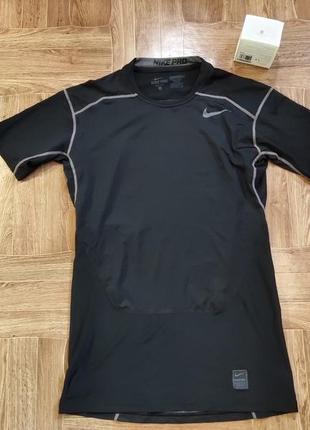 Футболка компрессионная рашгард nike pro black