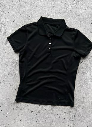 Nike golf vintage women’s black polo shirt поло1 фото