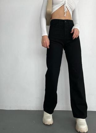 Чорні джинси з обрізаним низом8 фото