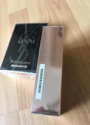 Уценка black opium 90ml yves saint laurent блэк опиум стійкі парфуми жіночі5 фото