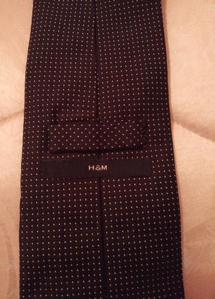 H&m шовковий галстук в горох!4 фото