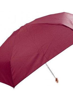 Мини зонт бордовый плоский art raіn ( механика, 5 сложений ) арт. 5311-64 фото