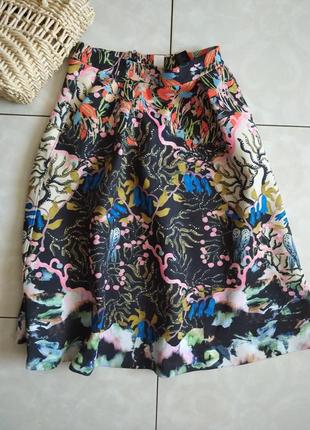 Спідниця міді з принтом