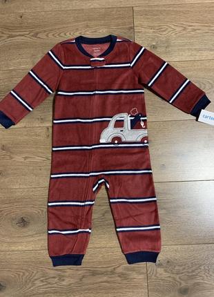 Флисовый человечек carter's ромпер слип флисовая пижама carters 2t