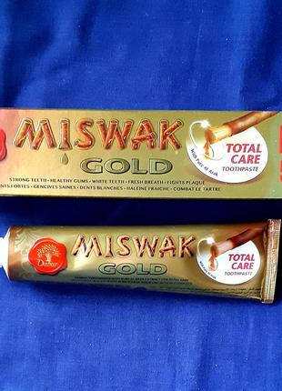 Зубная паста gold miswak total care, 120+50 мл=170мл