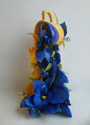 Сувенір декор статуетка подарунок подарок паряща чашка квіти6 фото