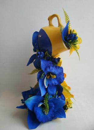 Сувенір декор статуетка подарунок подарок паряща чашка квіти5 фото