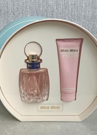 Miu miu l'eau rosee подарочный набор для женщин (оригинал)