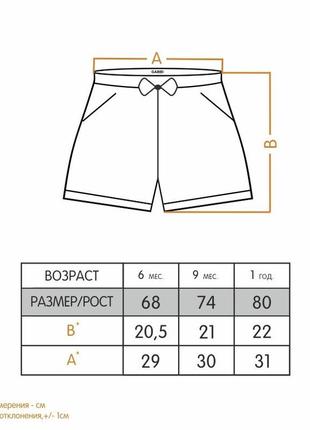 Шорты детские gabbi для девочки sh-20-14-1 тутти-фрутти розовый на рост 68 (12176)2 фото